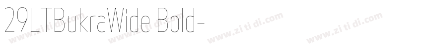 29LTBukraWide Bold字体转换